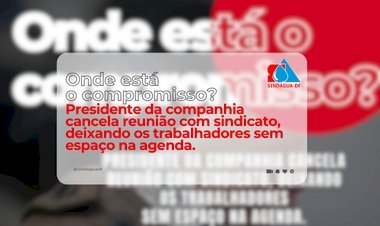 Onde está  o compromisso?